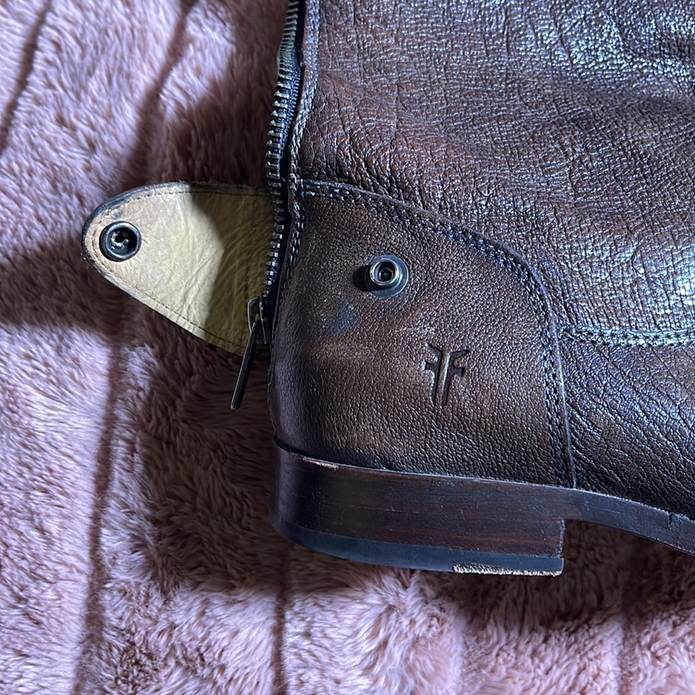 Frye Olive Green Riding Boots - Picture 2 of 11